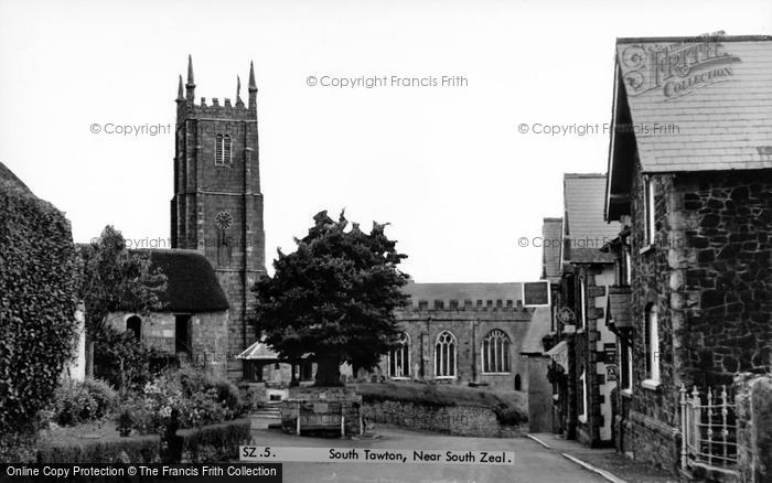 Photo of South Tawton, Church And Village c.1960