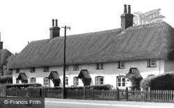 Thatched Cottages, Hampshire Cross c.1955, South Tidworth