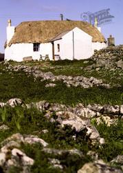 Traditional Blackhouse At Howmore 1986, South Uist