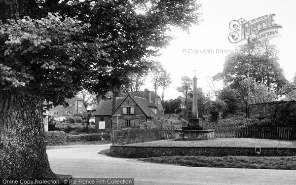 Photo of South Warnborough, Memorial Corner c.1955