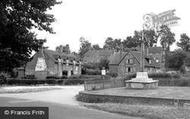The Village And War Memorial c.1955, South Warnborough