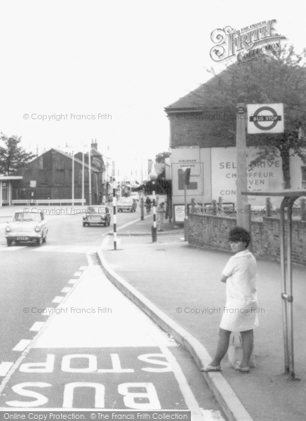 Photo of South Woodford, High Road Bus Stop c.1965