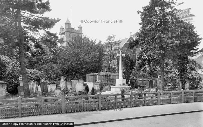 Photo of South Woodford, St Mary's Church And War Memorial Cross 1921