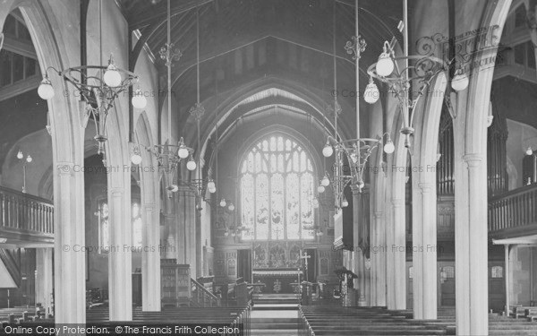 Photo of South Woodford, St Mary's Church, Interior 1921