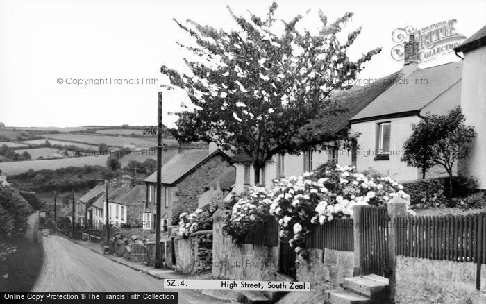 Photo of South Zeal, High Street c.1960