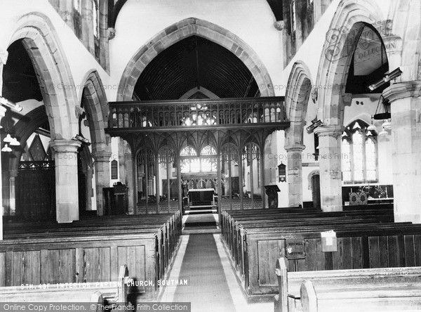 Photo of Southam, Interior Of  Parish Church c.1965