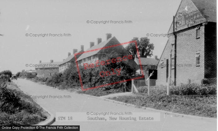 Photo of Southam, New Housing Estate c.1955