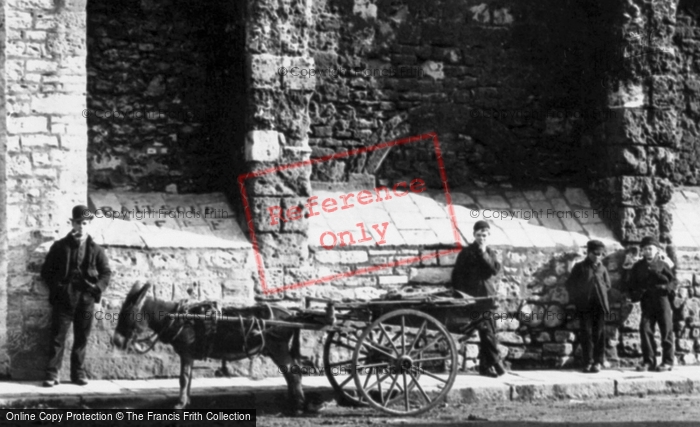 Photo of Southampton, Donkey Cart, The Old Town Walls 1892