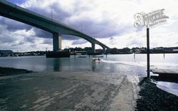 Itchen Bridge From Floating Bridge Road 1998, Southampton
