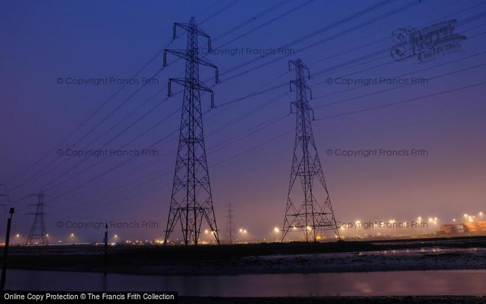 Photo of Southampton, Pylons At Night 2005