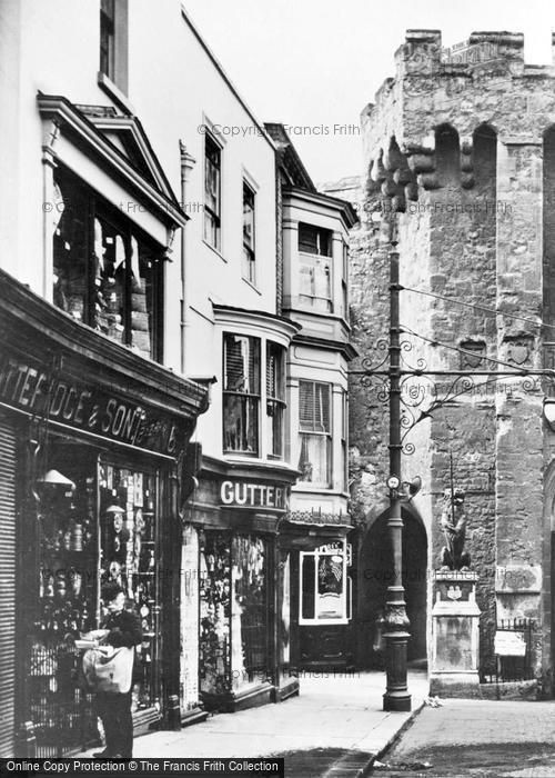 Photo of Southampton, Shops Beside Bargate 1908