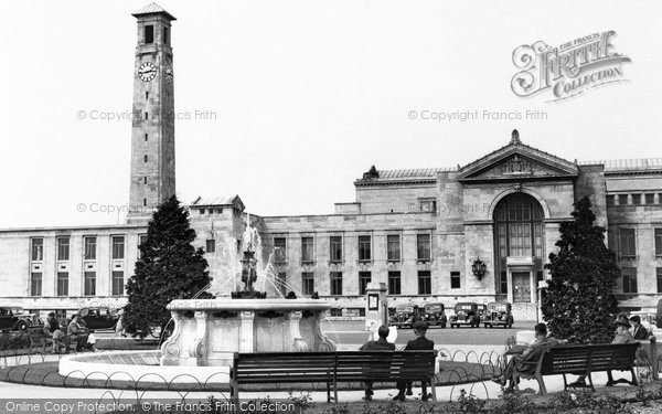 Photo of Southampton, The Civic Centre c.1955