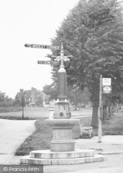 Common, Road Sign And Drinking Fountain c.1955, Southborough