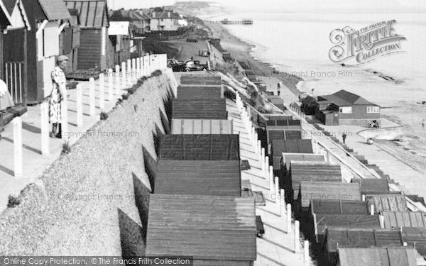 Photo of Southbourne, Beach Huts c.1955