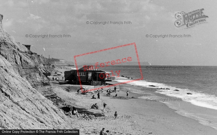 Photo of Southbourne, Cliffs And Beach c.1950