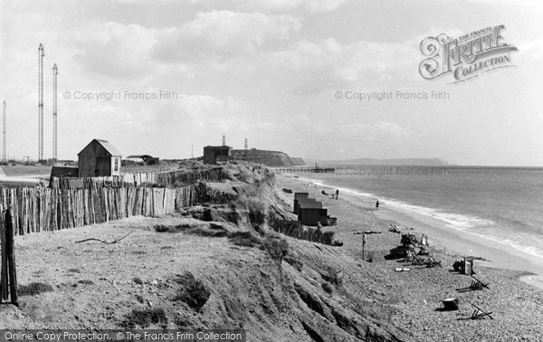 Photo of Southbourne, The Beach, Foxholes c.1955