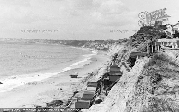 Photo of Southbourne, The Cliffs c.1955