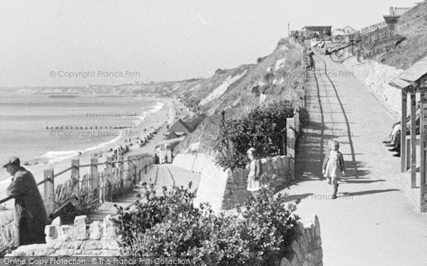 Photo of Southbourne, Zig Zag Path And Sands c.1950