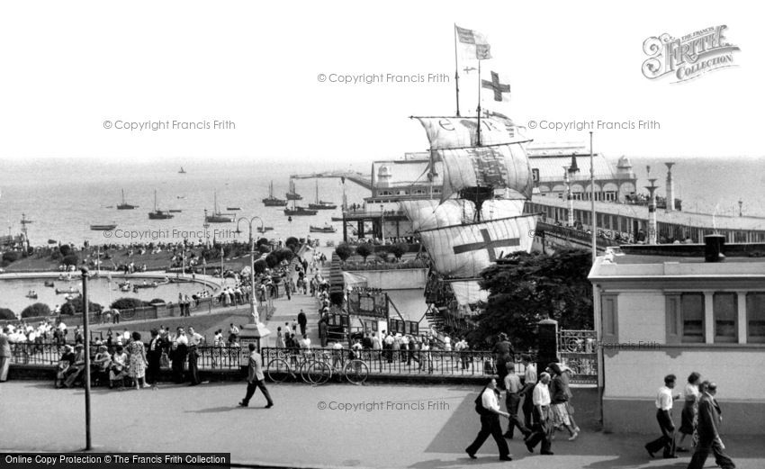 Southend-on-Sea, the Golden Hind and Pier c1950