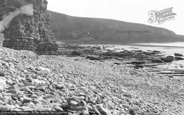 Photo of Southerndown, The Cliff And Pebbles c.1955