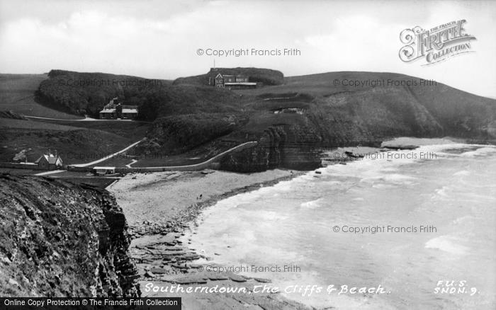 Photo of Southerndown, The Cliffs And Beach c.1935