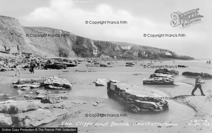 Photo of Southerndown, The Cliffs And Beach c.1960
