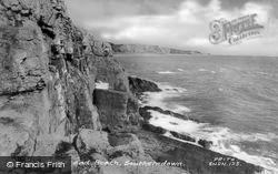 The Cliffs And Beach c.1960, Southerndown
