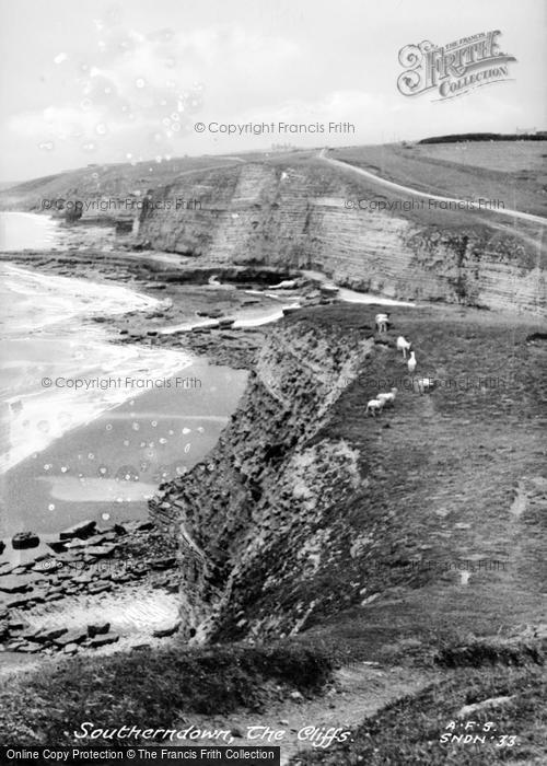 Photo of Southerndown, The Cliffs c.1955