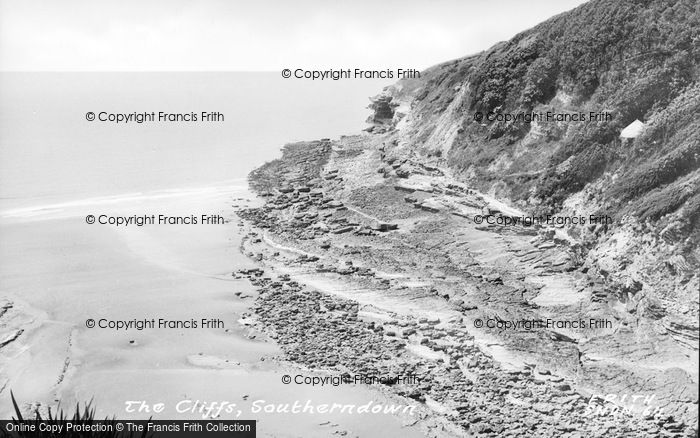 Photo of Southerndown, The Cliffs c.1955