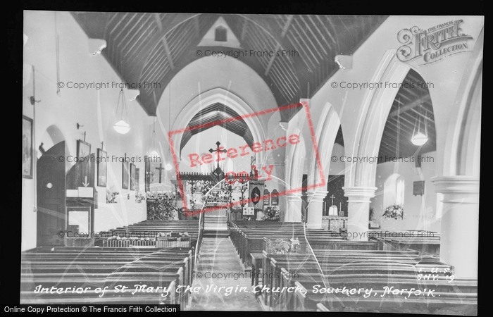 Photo of Southery, St Mary The Virgin Church Interior c.1955