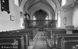 St Leonard's Church Interior c.1955, Southminster