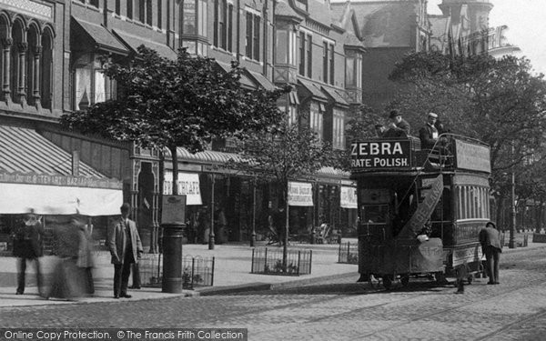 Photo of Southport, A Horse Drawn Tram, Lord Street 1896