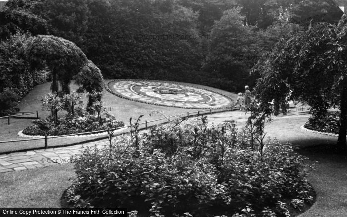 Photo of Southport, Floral Clock Garden, Hesketh Park c.1955