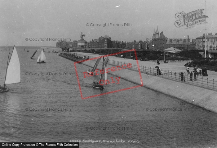 Photo of Southport, Marine Lake 1902