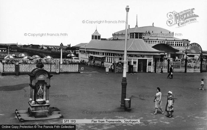 Photo of Southport, Pier From Promenade c.1960