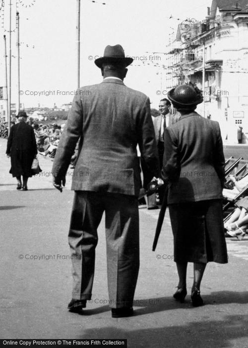 Photo of Southsea, A Stroll Along The Promenade c.1955