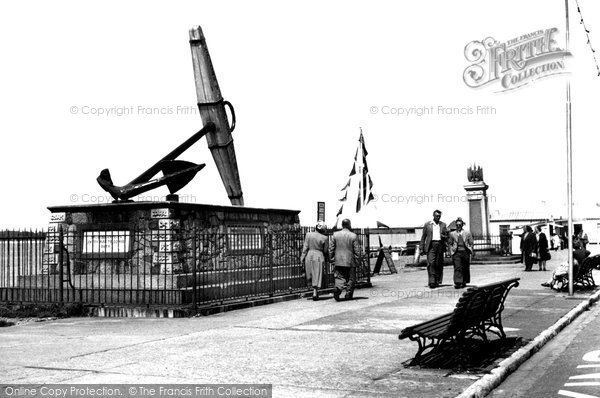 Photo of Southsea, Anchor Of HMS 'victory' c.1955