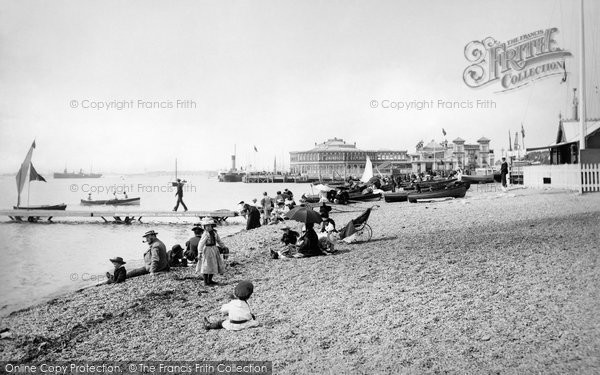 Photo of Southsea, Beach And The Clarence Pier 1890