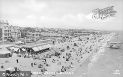 Beach Looking East c.1935, Southsea