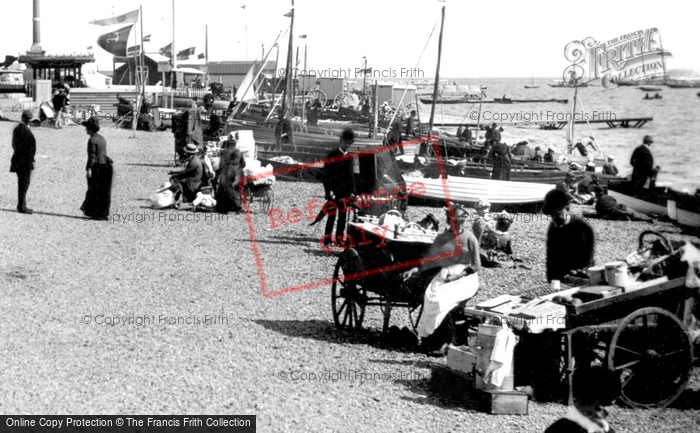 Photo of Southsea, Beach Vendors 1892