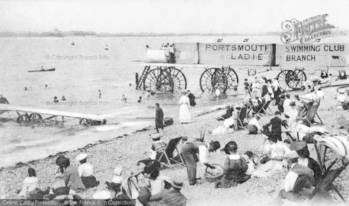 Photo of Southsea, On The Beach c.1900