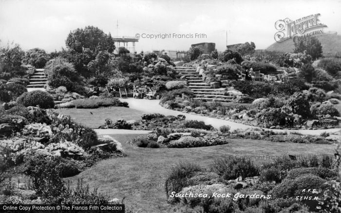 Photo of Southsea, Rock Gardens c.1935