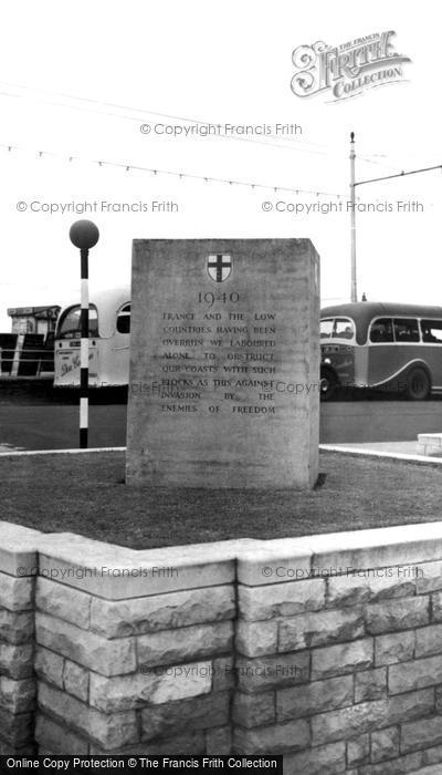 Photo of Southsea, The D Day Memorial c.1955
