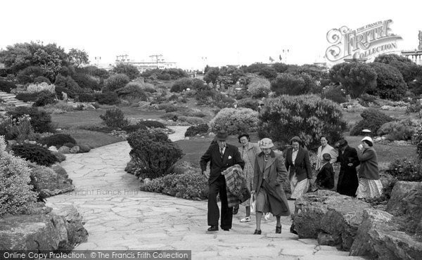 Photo of Southsea, The Rock Gardens c.1955