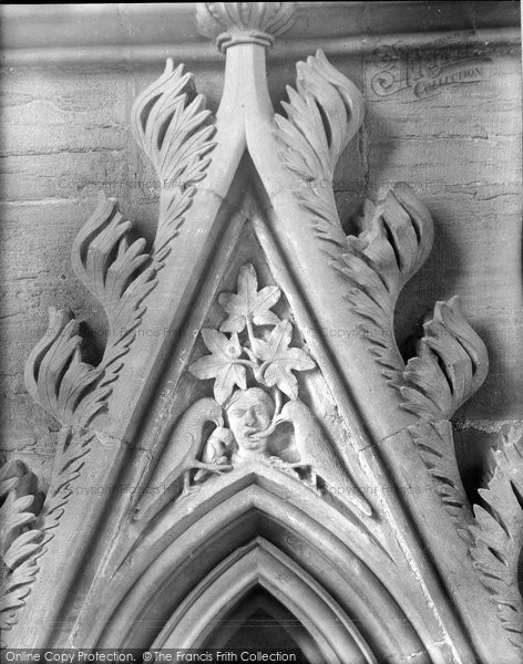Photo of Southwell, Minster, Capital In Chapter House 1929