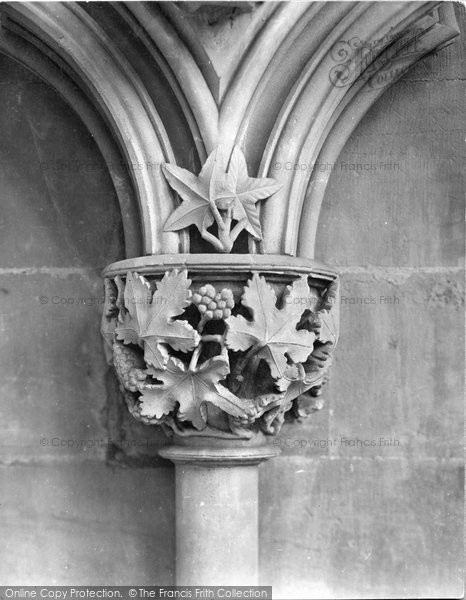 Photo of Southwell, Minster, Capital In Chapter House 1929