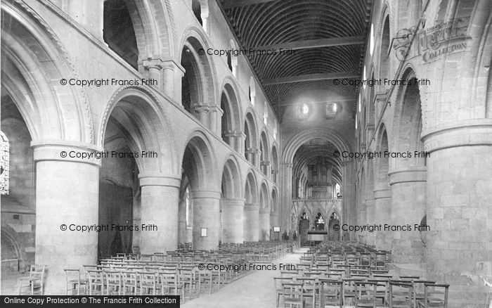 Photo of Southwell, Minster Nave East 1890