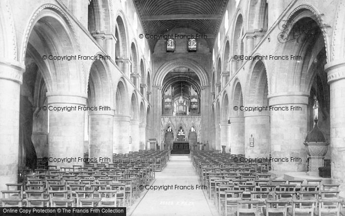 Photo of Southwell, Minster Nave East 1895