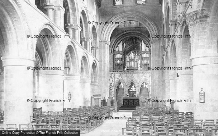 Photo of Southwell, Minster Nave East 1895