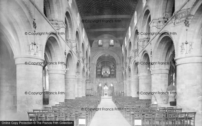 Photo of Southwell, Minster Nave East 1929
